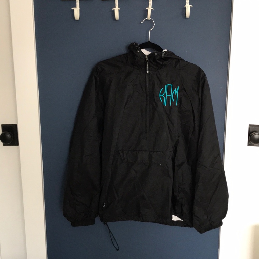 Charles River Quarter Zip with Hood and Pocket